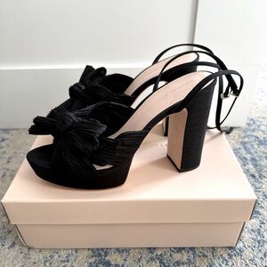 Loeffler Randall Natalia Black Platform Bow Heel